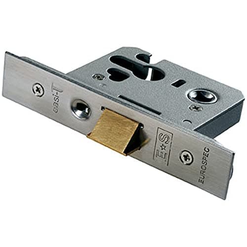 Image of Euro Profile Mortice Cylinder Night Latch Case - 64mm - Satin Stainless Steel