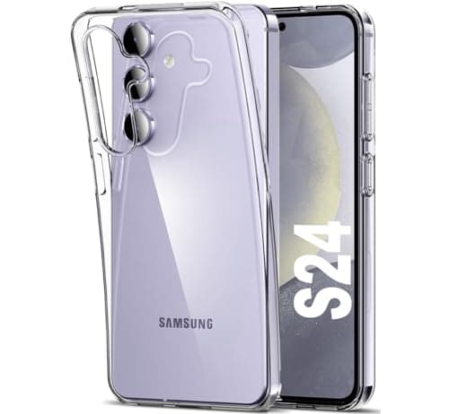 Image of KP TECHNOLOGY Galaxy S24 Case - Thin Soft Silicone Gel Case Cover for Samsung Galaxy S24 (CLEAR)