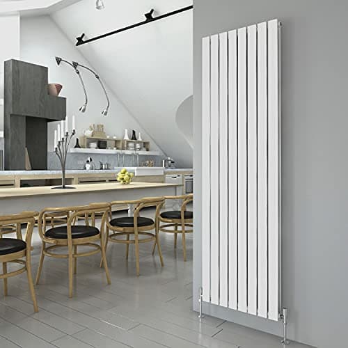 Image of White Vertical Radiator 1800x544mm Double Flat Panel Designer Radiator Interior Design