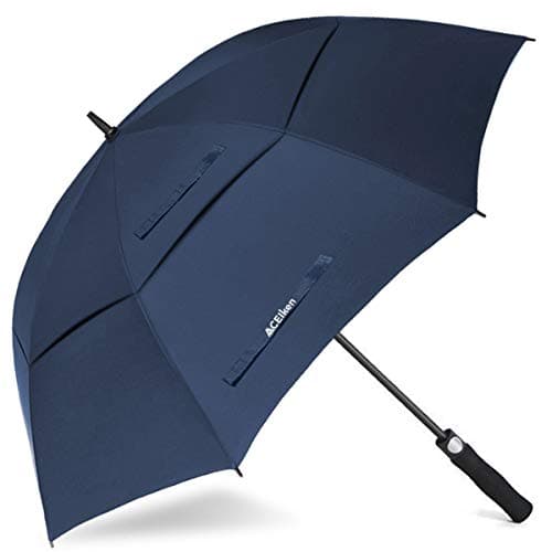Image of ACEIken Golf Umbrella Windproof Large 62/68 Inch, Double Canopy Vented, Automatic Open, Extra Large Oversized,Sun Protection Ultra Rain & Wind Resistant Stick Umbrellas