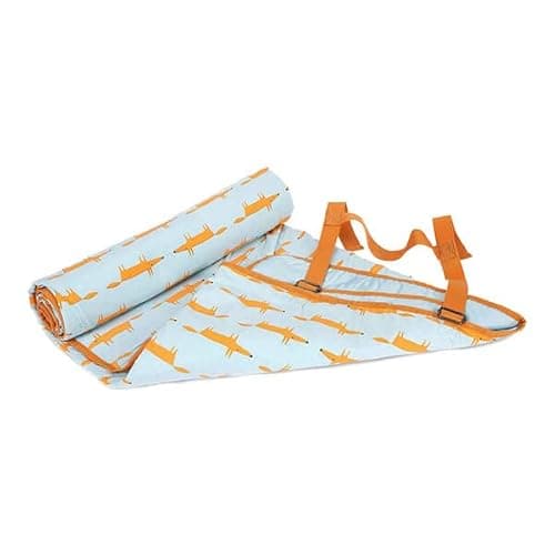 Image of Dexam Scion Mr Fox Picnic Blanket - Blue