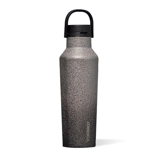 Image of Corkcicle Sport Canteen - Keeps Drinks Cold 25 Hours - Stainless Steel Water Bottle - Triple-Insulated - Spill-Proof - Summer Drinkware Gift - Keeps Drinks Ice Cold - 20 oz - Steel Shadow