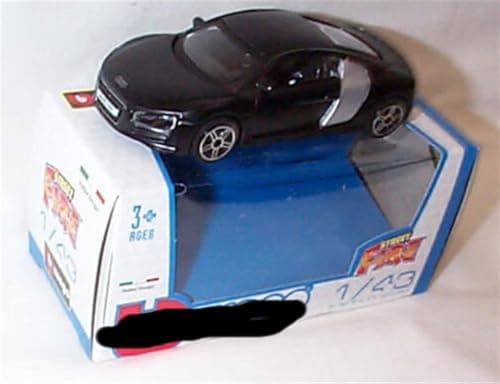Image of Bburago Street fire R8 Matt Black car 1:43 scale Diecast model