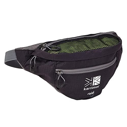 Image of Karrimor Lightweight Raid Unisex Outdoor Belt Pack Waist Pack available in Black - 2 Litres