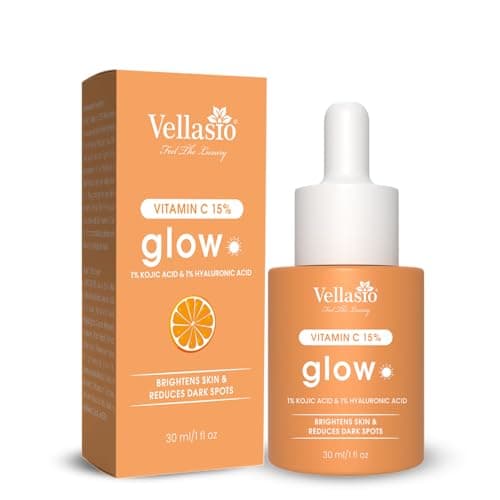 Image of Vellasio 15% Vitamin C Serum with 1% Kojic Acid and 1% Hyaluronic Acid, Skin Brightening, Reduces Dark Spots, 30ml