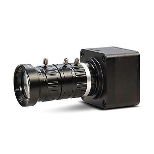 Image of MOKOSE USB Webcam with C-Mount 10-50mm Telephoto Zoom Manual Lens 4K@30fps UVC Camera Free Drive Compatible Windows Mac OS X Linux