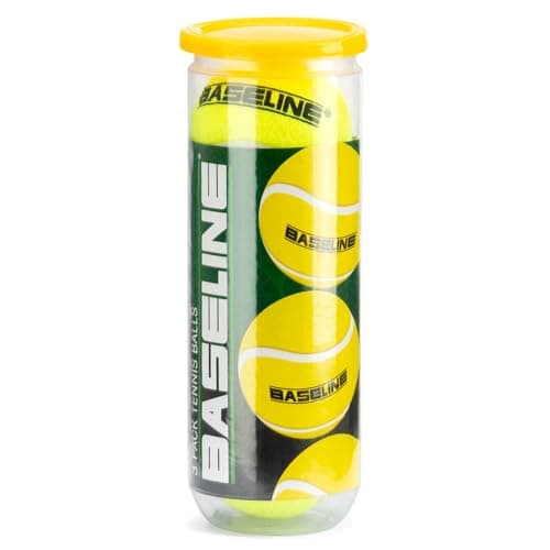 Image of Toyrific Baseline 3 Pack of Tennis Balls, Professional Quality, Great Bounce, 6.5cm diameter