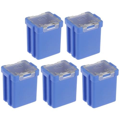 Image of YINETTECH 5pcs 20A 58V Square Female Fuse Compatible with Ford OE 4655702 Electrical Replacement