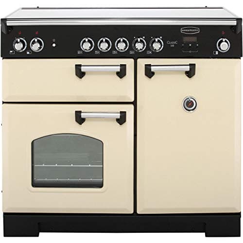 Image of Rangemaster Classic CLA100ECCR/C 100cm Electric Range Cooker with Ceramic Hob - Cream/Chrome - A/A Rated