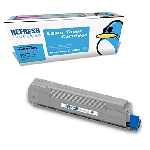 Image of Refresh Cartridges Remanufactured Toner Cartridge Replacement for OKI 44844507 (Cyan)