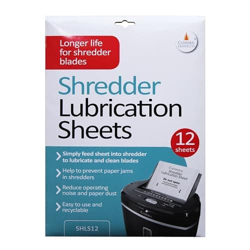Image of Cathedral Products Pack of 12 Shredder Lubrication Sheets - Great Alternative to Messy Oil