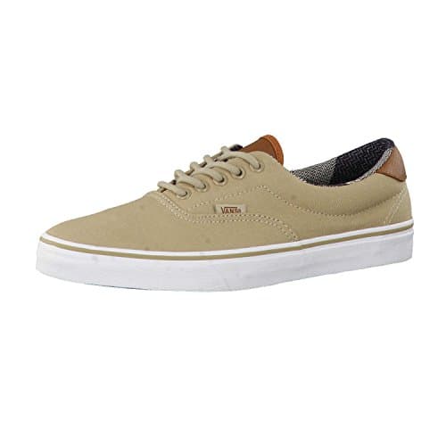 Image of Vans Men's UA Era 59 Low-Top Sneakers, Beige (C and L Khaki/Material Mix), 7 UK 40 1/2 EU