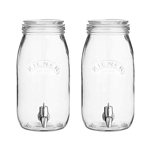 Image of Kilner Crystal Glass Drink Dispenser 3 Liter Clear (Pack of 2)