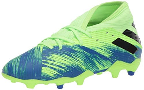 Image of adidas Kids' Nemeziz Messi 19.3 Fg Sneaker, Signal Green/Black/Team Royal Blue, 11.5 UK