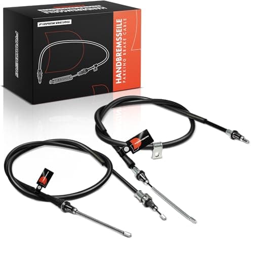 Image of Frankberg 2x Handbrake Cable Rear Left Right Compatible with N.i.s.s.a.n Note E11 NE11 1.4L 1.5L 1.6L 2006-2013 Replace# K14648