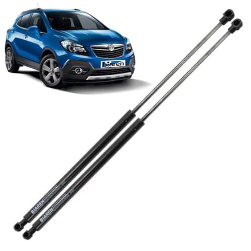 Image of BIAREN 2x Rear Tailgate Boot Gas Struts For Vauxhall Opel Mokka (2012-2020) Lift Support System 370 (N) 619 MM 132111 132112 95095591 95095592