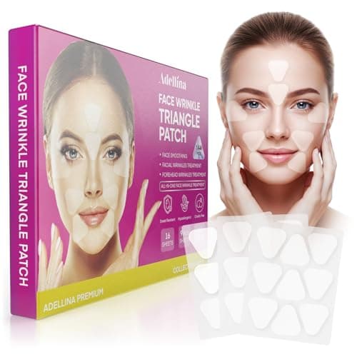 Image of Anti-Wrinkle Forehead and Facial Patches – Overnight Triangle Patches for Forehead, Smile Lines & Under-Eye – 144 pcs (Purple1)