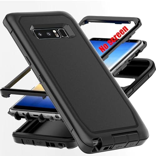 Image of AYMECL for Note 8 Case,[Military Grade] 3 in 1 Heavy Duty Full Body Shockproof Protection Phone Case for Samsung Galaxy Note 8 6.3 inch,Inky