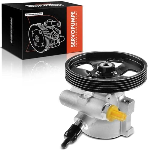Image of Frankberg Power Steering Pump Steering System Hydraulic Pump with pulleys Compatible with Berlingo/Berlingo First GFK GJK MF M 1.1L-1.6L1996-2011, Partner 5 G 1.1L 1.4L 1996-2015 Replace# 4007.JF