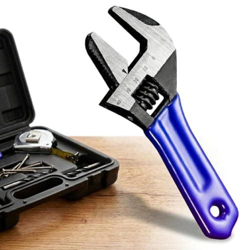 Image of SouStar Adjustable Spanner 150mm Wide Jaw, 6 Inch Wrench for Plumbing, Metric Scale and Ergonomic Soft Grip, Versatile Hand Tool for Maintenance, Large Opening Pliers, Professional Plumbing Hardware