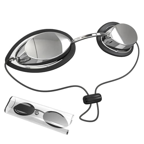 Image of EMSECKO IPL Safety Glasses Professional Silver Mirrored Laser Goggles with Complete Blackout Protection for Cosmetic & Medical Use | OD6+ 200-2000nm Protection | EN207 Standard
