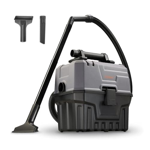 Image of VonHaus Wet & Dry Vacuum Cleaner - Portable Dust Extractor, 1200w Motor w 15L Plastic Tank, 7L Wet Capacity & 32L Flow Rate - Flexible 1.5m Hose, HEPA & Sponge Filter Functions