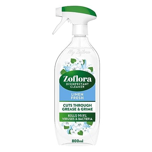 Image of Zoflora Linen Fresh Multipurpose Spray, Multipurpose Disinfectant Liquid, Antibacterial & Multi-Surface, Pet Safe Disinfectant, Kills 99.9% Of Bacteria & Viruses, 1 X 800 ml