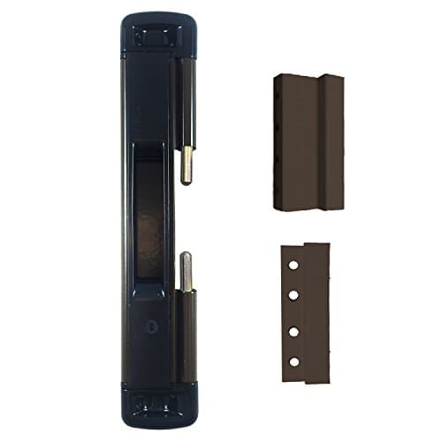 Image of CAL Slide-Lok - Sliding Patio Door Lock for Single Doors with 2 Keep Options (Brown)