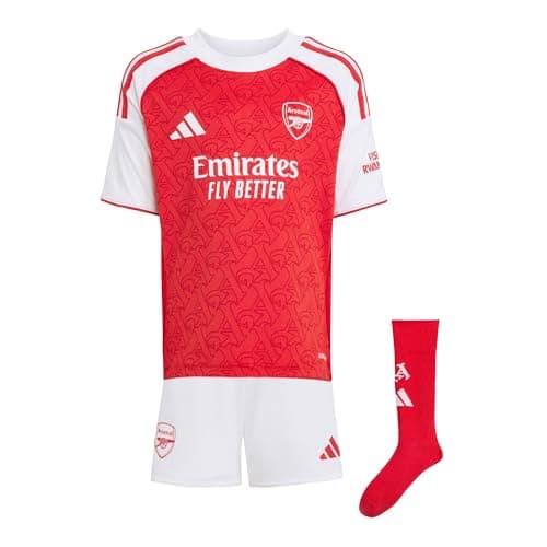 Image of adidas Kids Arsenal Home Mini Kit 2025 2026 Red/White 4-5 Years
