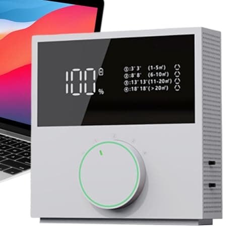 Image of Air Purifiers Bedroom, Smart Usb Rechargeable, 3 Speed Home Cleaner, Portable Fresh Air Accessory for Bedroom Bathroom Living Room Spa Yoga Classroom Hotel Clinic Restaurant Travel Desk