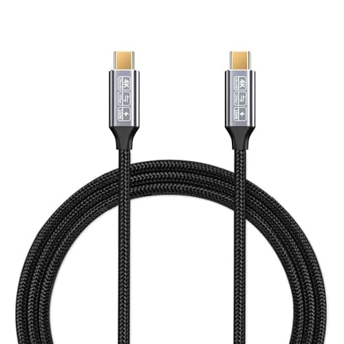 Image of CAKOBLE USB-C to USB-C 3.1 Gen2 Cable 10Gbps Data Transfer, 100W 20V/5A 6.6ft USB Type C PD Fast Charging Cable 4K Video Output Compatible with Thunderbolt 3, iPad Pro, MacBook Pro, Galaxy S21 2M