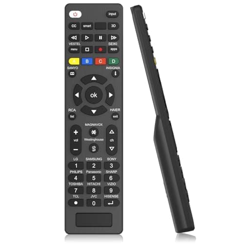 Image of Universal TV Remote Control for Samsung, Vizio, Sony, Panasonic, Smart TV, HAIER, Toshiba, Philips, TCL - tv remote control universal for Contour Universal Control of TV/Smart TV (Black)