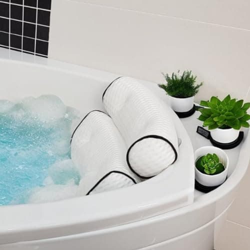 Image of Simply Serene Bath Tub Pillows for Head & Neck - Spa-Quality Cushion for Relaxation - Bathroom Accessory & Gifts