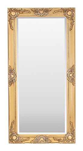 Image of Select Mirrors Haywood Large Rectangle Wall Mirror (Antique Gold, 50cm x 100cm)