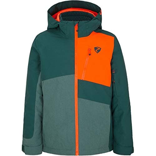 Image of Ziener Ayden Junior Boys' Ski Jacket, Winter Jacket, Waterproof, Windproof, Warm, boys, Children's ski jacket, winter jacket, waterproof, windproof, warm, 207903, Spruce green washed., 104 (EU)