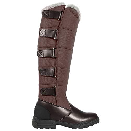 Image of Brogini Mens Kendal Insulated Winter Riding Boots Wellingtons Brown 8 UK
