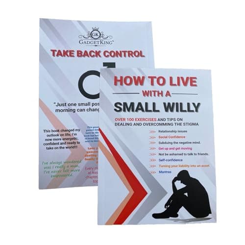 Image of HOW TO LIVE WITH A SMALL WILLY Self Help Book Gift For Him Man Men Boyfriend Husband Rude Deal Brother Novelty Boss Friend Birthday 18th 21st 30th Adult Christmas Stocking Idea Secret Santa Present