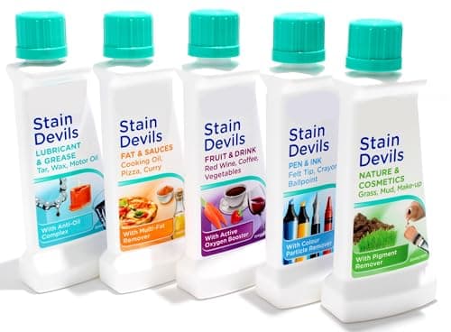 Image of Dr Beckmann Stain Devils Complete Stain Remover Kit (4 x 50ml, 1 x 50g)
