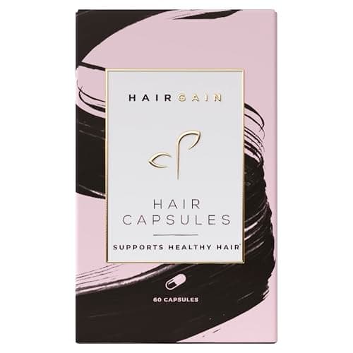 Image of Hair Gain Biotin Supplement for Hair Growth | Promotes Fuller, Thicker Hair Growth with Enhanced Vitamins Complex | Hair, Skin & Nails Support for Women | Vegan Capsules - 1 Month Supply