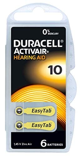 Image of DURACELL Activair Size 10 Hearing Aid Battery with 60 Batteries