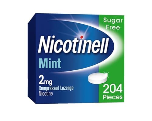 Image of Nicotinell Mint Lozenge 2mg (204 Lozenges), Stop Smoking Aid, Sugar Free Nicotine Lozenges, Fresh Mint Flavour, 2mg Extra Strength for Heavy Smokers, Quit Smoking Aid, Mega Pack