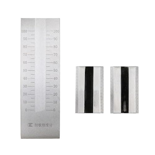 Image of YXHXWKJ Single Groove Stainless Steel Fineness Gage, Grindometer Gauge, Single-Channel Grind 25um,50um,100um,150um Available(0-100um)
