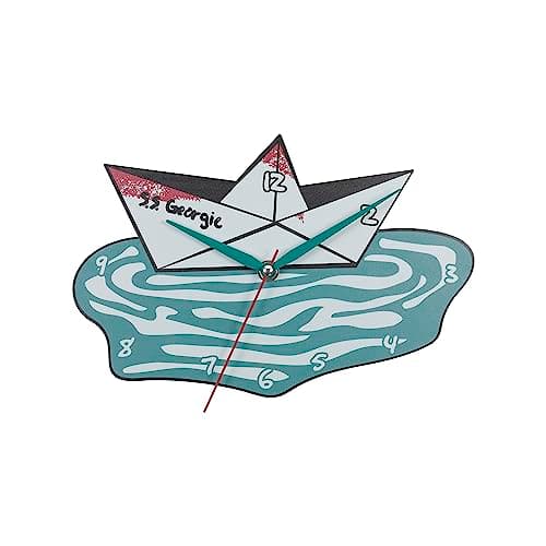 Image of Disney IT White and Green Boat Shaped Clock ITM3006