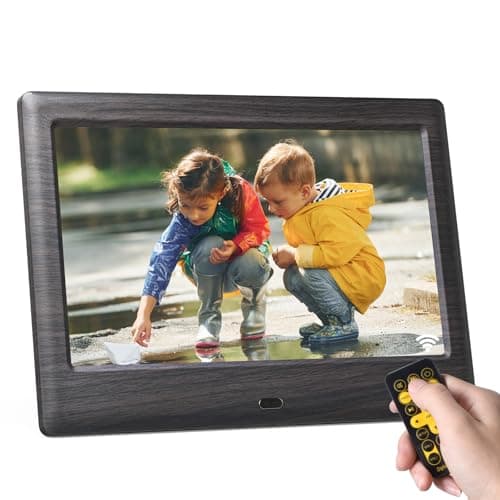 Image of KODAK 7 Inch Digital Photo Frame, Electronic Photo Frame, IPS Screen, Photo/Music/Video Player/Calendar/Alarm, Supports USB or SD Card, Automatic Rotating, with Remote Control