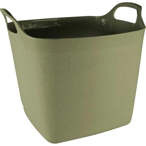 Image of Town & Country Square Flexi-Tub Bucket Garden/Home Storage 25L Hardwearing Plastic(Green)