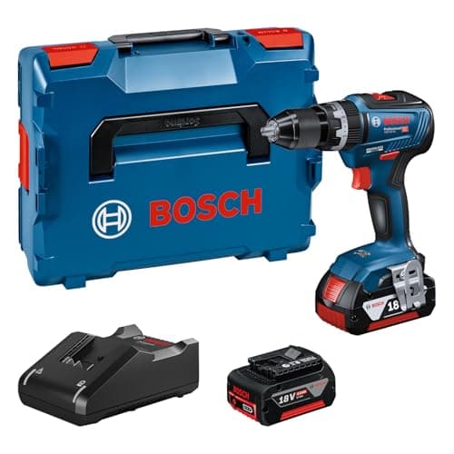 Image of Bosch Professional 18V System Cordless Combi Drill GSB 18V-55 (incl. 2X ProCORE18V 4.0Ah Batteries, Charger 18V-40, L-BOXX 136)