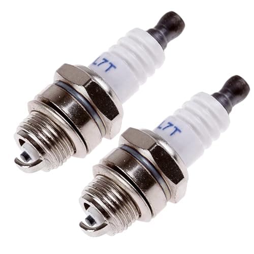 Image of 2-Pack Spark Plug RJ19LM Replacement for Champion, NGK BPMR7A. Fits Stihl & Husqvarna Chainsaws, Lawn Mowers, Marine & Motorcycle Engines.