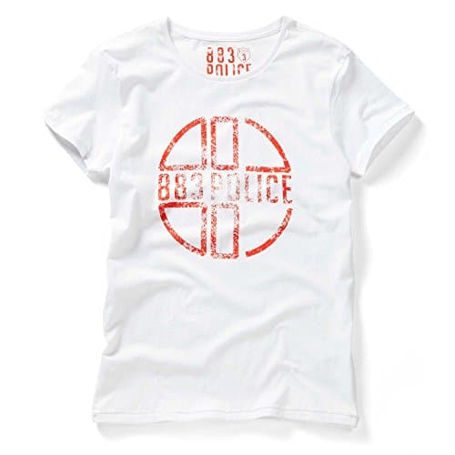 Image of 883 POLICE Miller Graphic Print T-Shirt | White Large