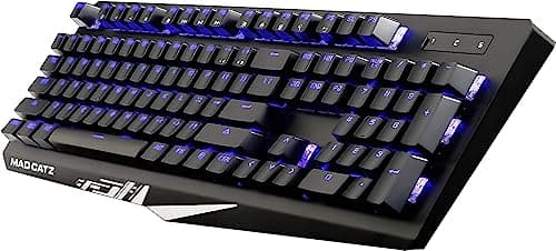Image of Mad Catz S.T.R.I.K.E Strike 4 Cherry MX Red Switch Mechanical RGB Gaming Keyboard - Black