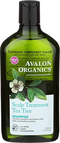 Image of Pack of 3 x Avalon Organics Scalp Treatment Tea Tree Shampoo - 11 fl oz